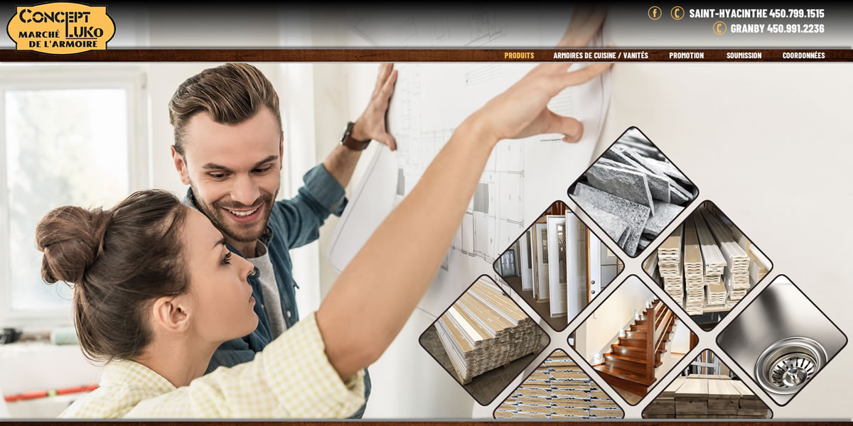 Armoire de cuisine StHyacinthe Beloeil Concept Luko